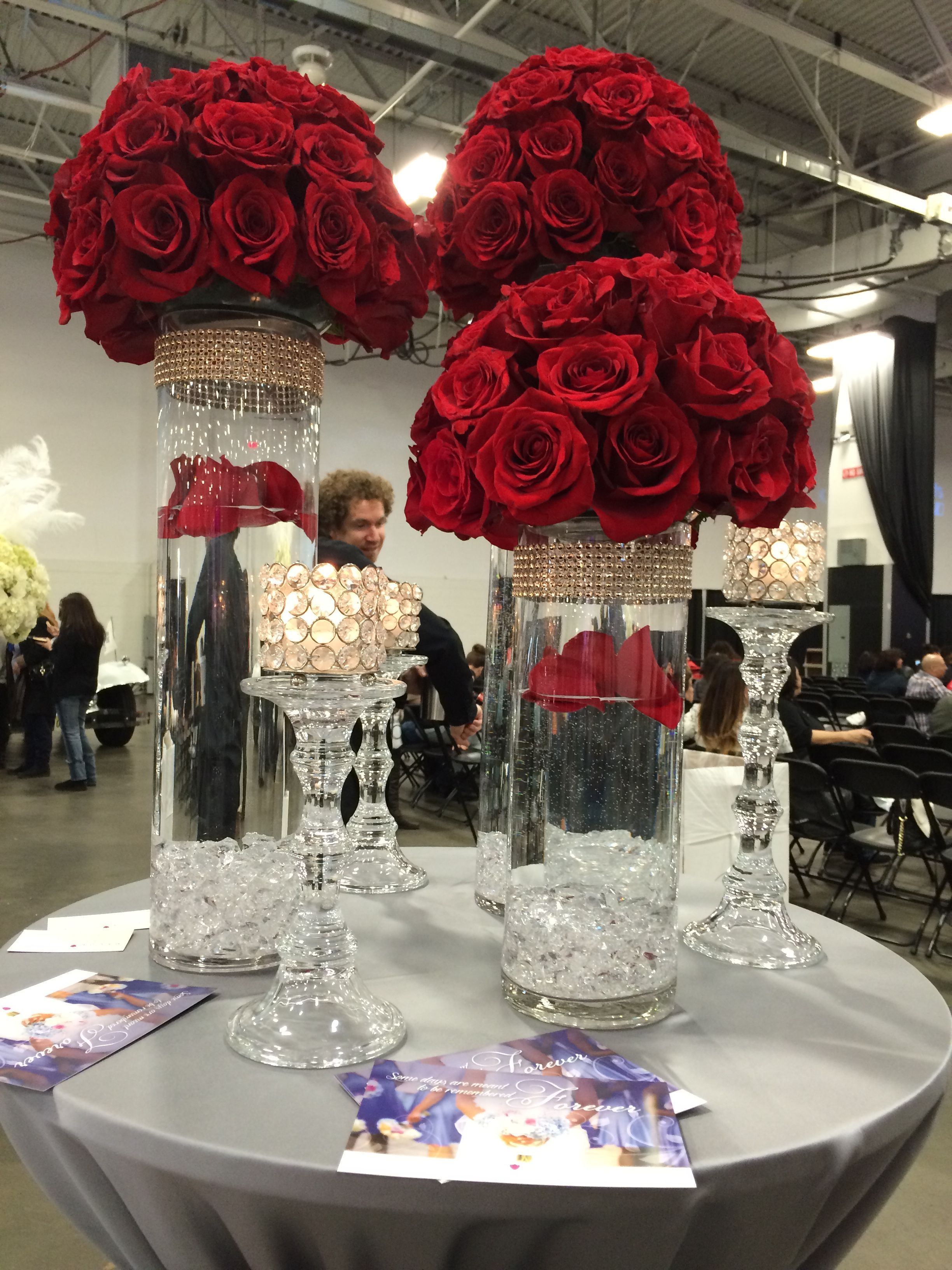 Red Rose Centerpieces